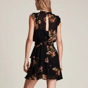 All Saints Caylan Avifauna Floral Dress US2 EUC